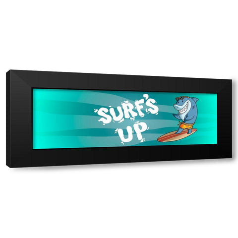Surfs Up 2 Black Modern Wood Framed Art Print with Double Matting by Prime, Marcus