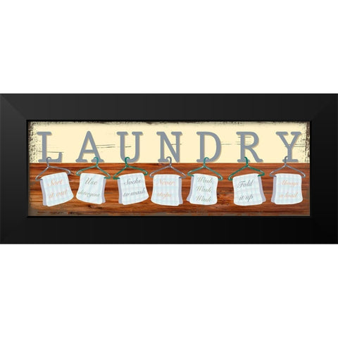 Laundry Day Black Modern Wood Framed Art Print by Prime, Marcus