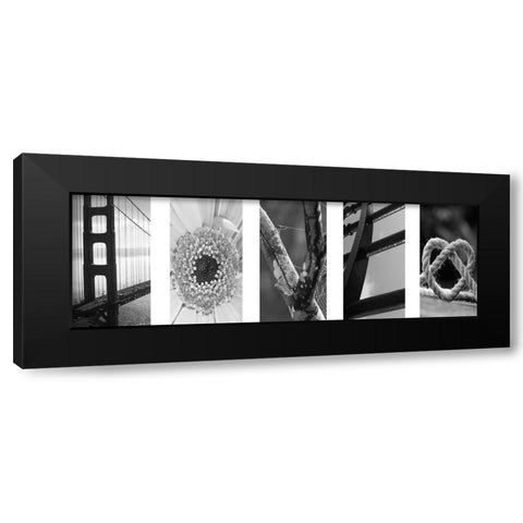 Love Collage 1 Black Modern Wood Framed Art Print by Prime, Marcus