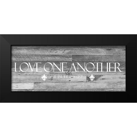 Love All BW Black Modern Wood Framed Art Print by Prime, Marcus