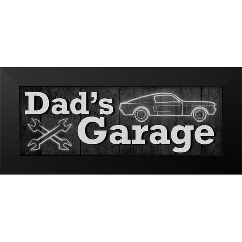 Dads Garage 1 Black Modern Wood Framed Art Print by Prime, Marcus