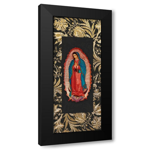 Golden Guadalupe 1 Black Modern Wood Framed Art Print with Double Matting by Prime, Marcus