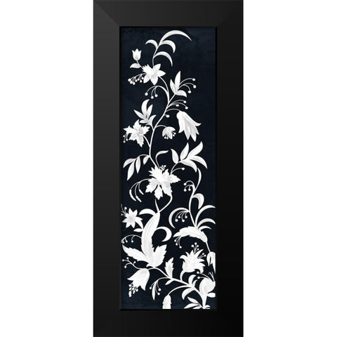 Reaching Floral Vines 1 Black Modern Wood Framed Art Print by Prime, Marcus