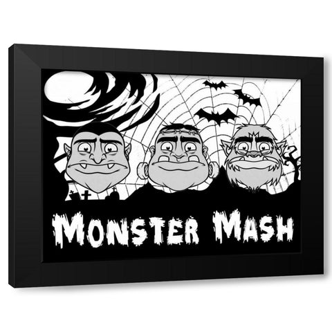 Monster Mash 2 Black Modern Wood Framed Art Print with Double Matting by Prime, Marcus