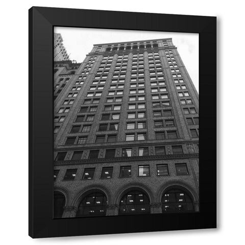 New York New York Black Modern Wood Framed Art Print with Double Matting by Prime, Marcus