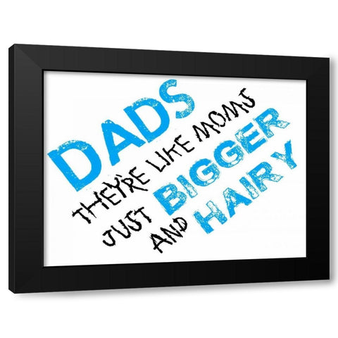 Dads And Moms Black Modern Wood Framed Art Print by Prime, Marcus