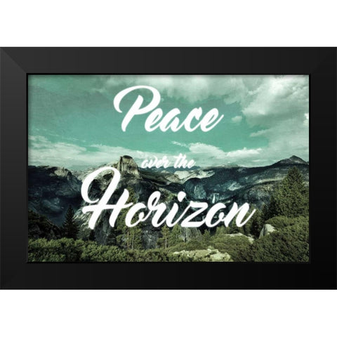 Peaceful Horizon Black Modern Wood Framed Art Print by Prime, Marcus
