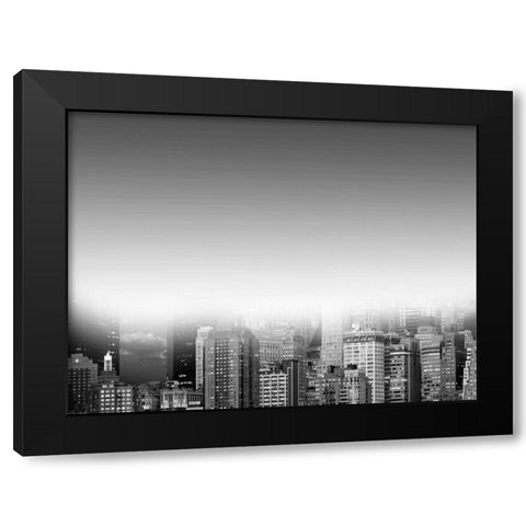 Misty City 1 Black Modern Wood Framed Art Print by Prime, Marcus