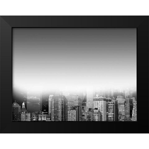 Misty City 1 Black Modern Wood Framed Art Print by Prime, Marcus