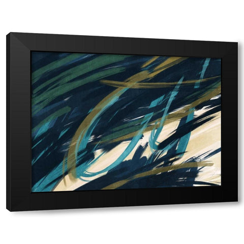 Eternally Slashed 2 Black Modern Wood Framed Art Print by Prime, Marcus