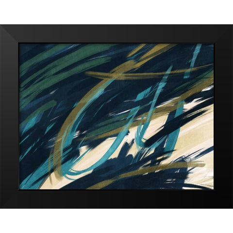 Eternally Slashed 2 Black Modern Wood Framed Art Print by Prime, Marcus