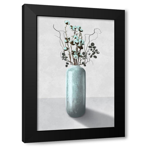 Cotton Bouquet 2 Black Modern Wood Framed Art Print by Prime, Marcus
