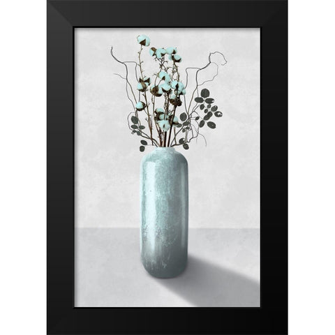 Cotton Bouquet 2 Black Modern Wood Framed Art Print by Prime, Marcus