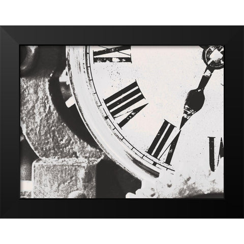 Timeless Clock Black Modern Wood Framed Art Print by Prime, Marcus