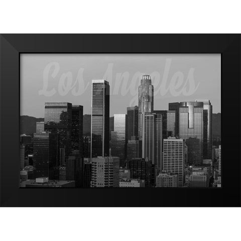 Morning LA Black Modern Wood Framed Art Print by Prime, Marcus