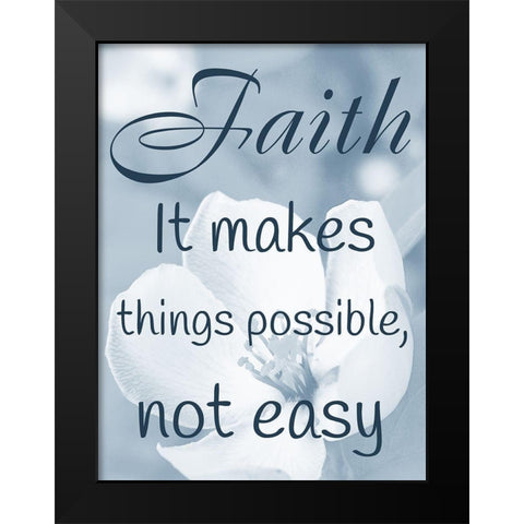 Possible Faith Black Modern Wood Framed Art Print by Prime, Marcus