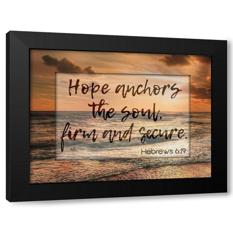 Soul Anchor Black Modern Wood Framed Art Print by Prime, Marcus