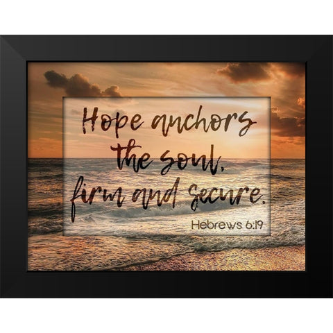 Soul Anchor Black Modern Wood Framed Art Print by Prime, Marcus
