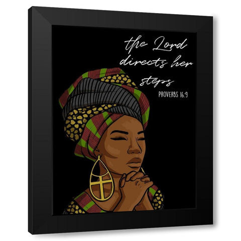 Directing Steps Black Modern Wood Framed Art Print with Double Matting by Prime, Marcus