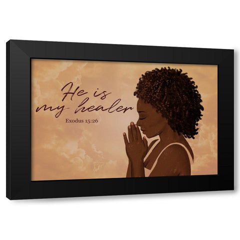 My Healer Black Modern Wood Framed Art Print by Prime, Marcus