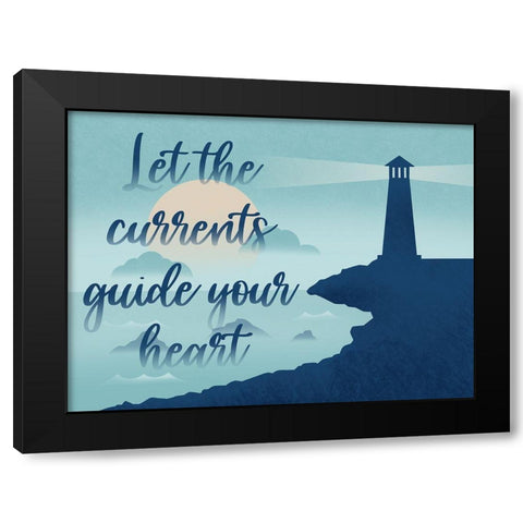 Current Guide Black Modern Wood Framed Art Print with Double Matting by Prime, Marcus