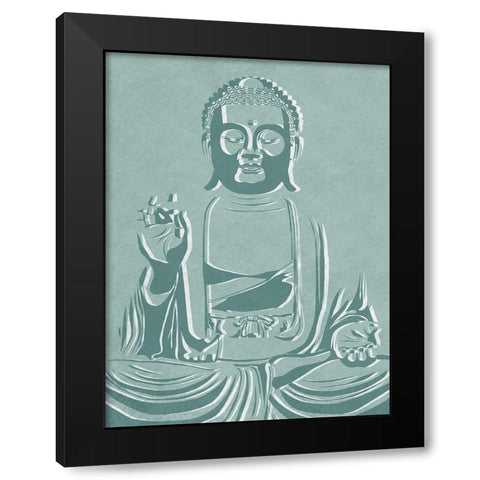 Shifted Buddha Black Modern Wood Framed Art Print with Double Matting by Prime, Marcus