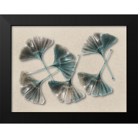 Aged Brass Ginkos 2 Black Modern Wood Framed Art Print by Prime, Marcus