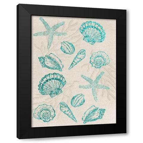 Sea Floor Bunch Black Modern Wood Framed Art Print by Prime, Marcus