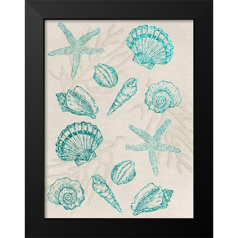 Sea Floor Bunch Black Modern Wood Framed Art Print by Prime, Marcus