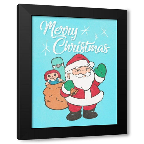 Vintage Christmas Black Modern Wood Framed Art Print with Double Matting by Prime, Marcus