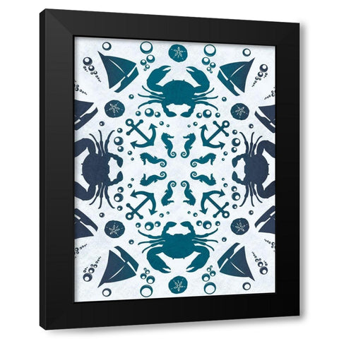 Coastal Togetherness Black Modern Wood Framed Art Print with Double Matting by Prime, Marcus