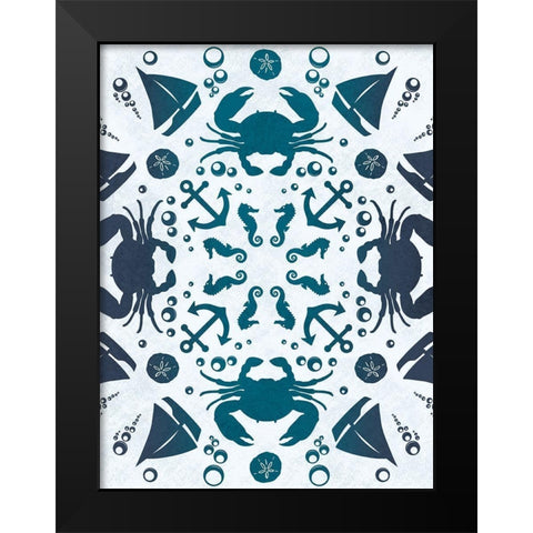 Coastal Togetherness Black Modern Wood Framed Art Print by Prime, Marcus