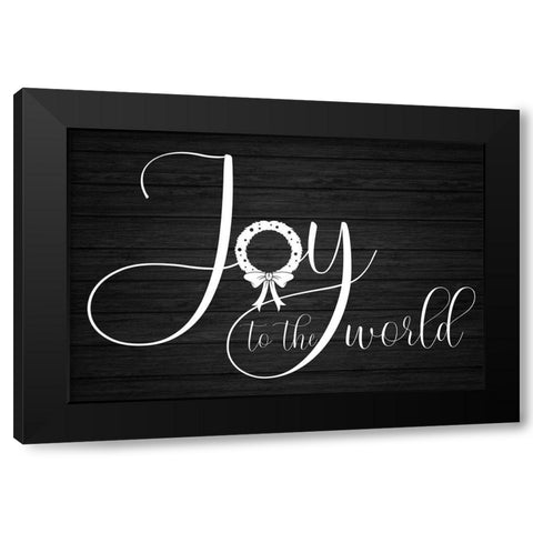 Joy To The World Black Modern Wood Framed Art Print with Double Matting by Prime, Marcus
