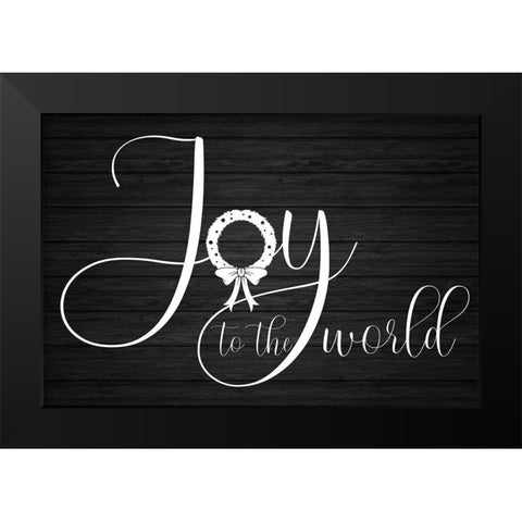 Joy To The World Black Modern Wood Framed Art Print by Prime, Marcus