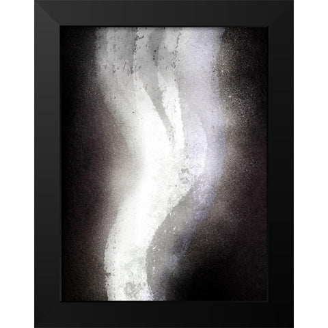 Declining Abstraction Black Modern Wood Framed Art Print by Prime, Marcus