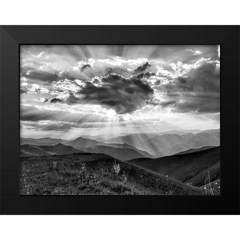 Skys The Limit Black Modern Wood Framed Art Print by Prime, Marcus