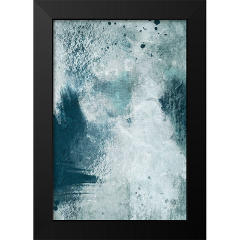 Azure Ancient Rubble 1 Black Modern Wood Framed Art Print by Prime, Marcus