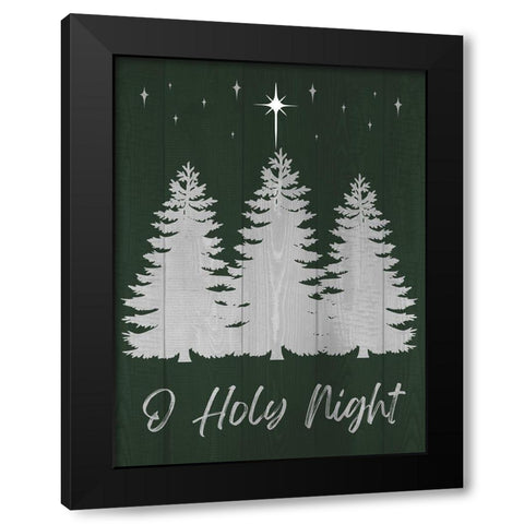 O Holy Night Black Modern Wood Framed Art Print by Prime, Marcus