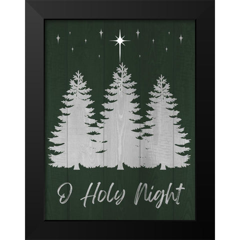 O Holy Night Black Modern Wood Framed Art Print by Prime, Marcus