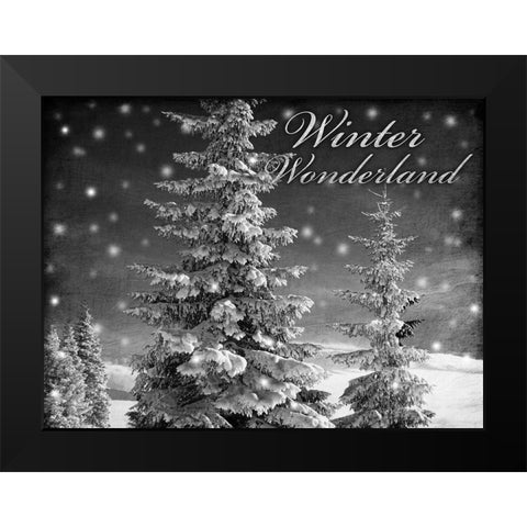 Winter Wonderland 1 Black Modern Wood Framed Art Print by Prime, Marcus
