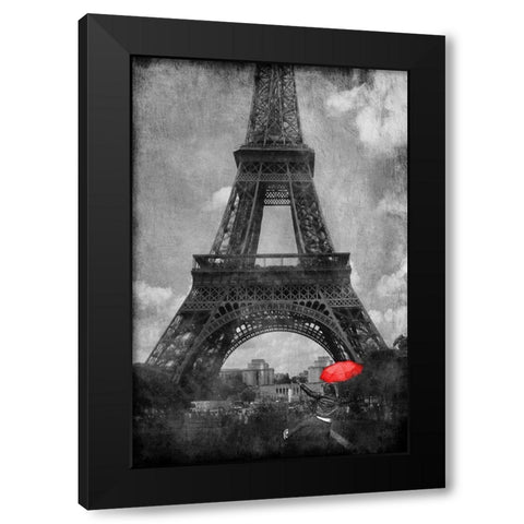 Dancing In Paris Black Modern Wood Framed Art Print with Double Matting by Prime, Marcus