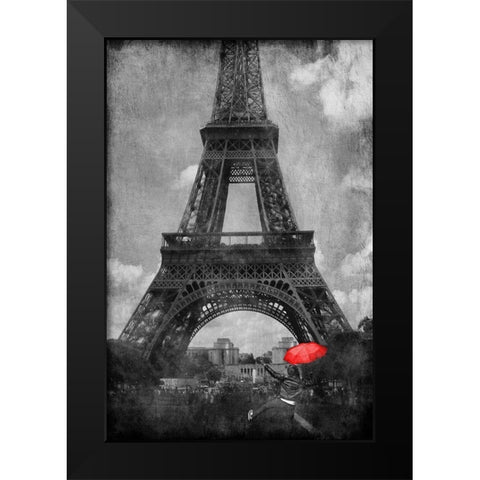 Dancing In Paris Black Modern Wood Framed Art Print by Prime, Marcus