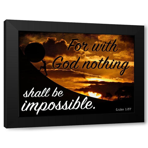 Possibilities Black Modern Wood Framed Art Print by Prime, Marcus