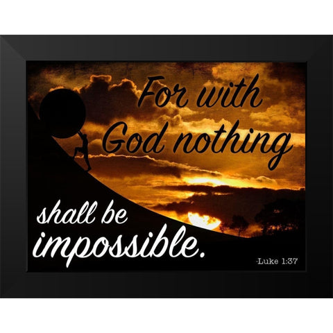 Possibilities Black Modern Wood Framed Art Print by Prime, Marcus