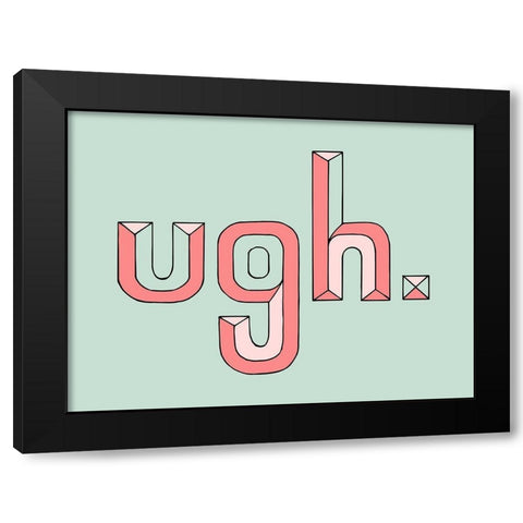 UGH Black Modern Wood Framed Art Print with Double Matting by Prime, Marcus