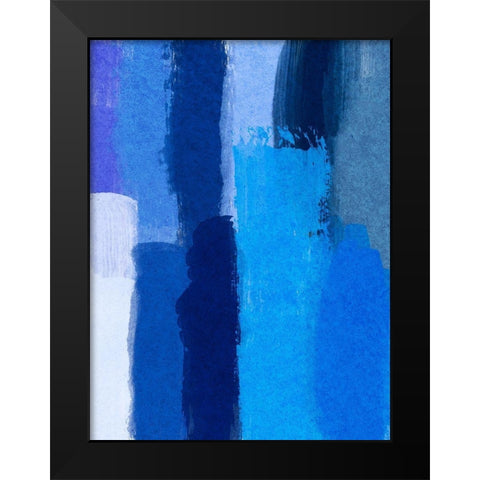 Indigo Run Black Modern Wood Framed Art Print by Prime, Marcus