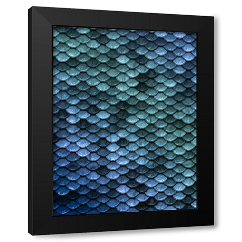 Mermaid Embrace Black Modern Wood Framed Art Print with Double Matting by Prime, Marcus
