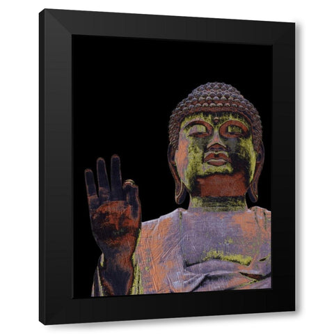 Painted Buddha Black Modern Wood Framed Art Print with Double Matting by Prime, Marcus