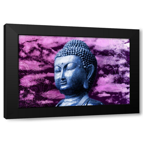 Skyline Buddha Black Modern Wood Framed Art Print by Prime, Marcus