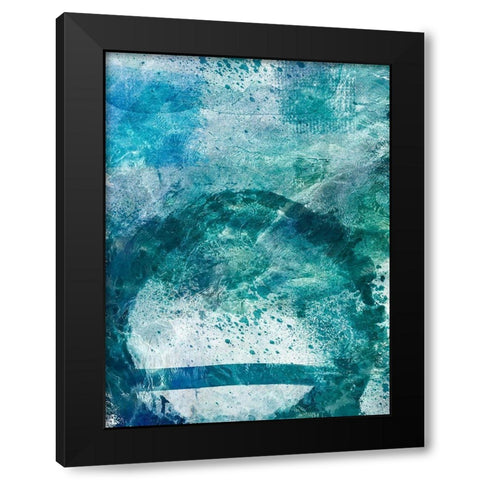 Distressed Ocean 1 Black Modern Wood Framed Art Print with Double Matting by Prime, Marcus